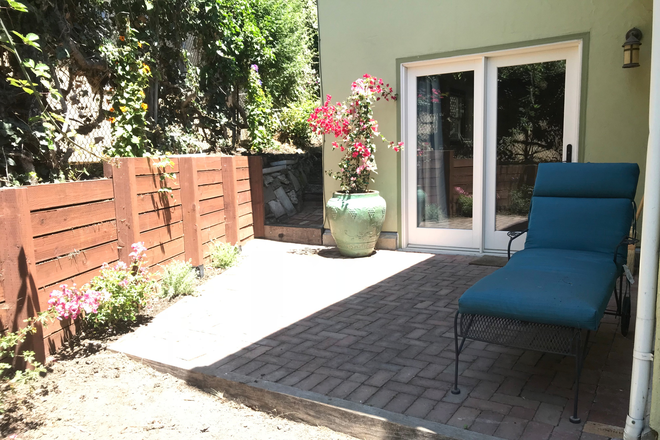 Patio, entry - Charming In-law Apartment