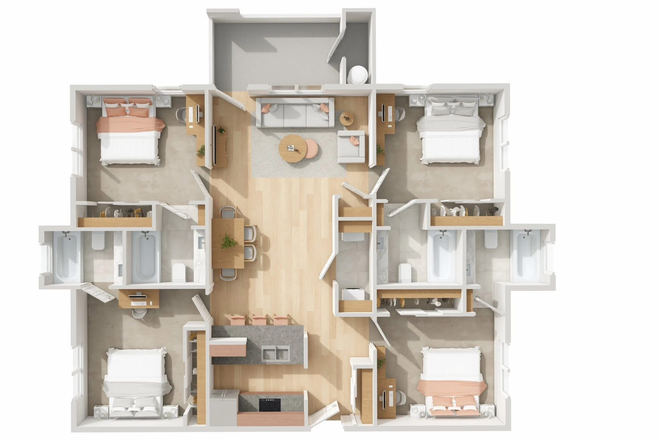 floorplan - FALL 2026 RELET - THE LONDON (RELET FEE COVERED!) DISCOUNTED RENT