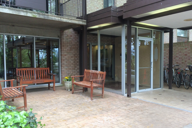 Secured entrance - Furnished North Downtown apartment  - Close to UVA Grounds, UVA Hospital and Downtown Mall