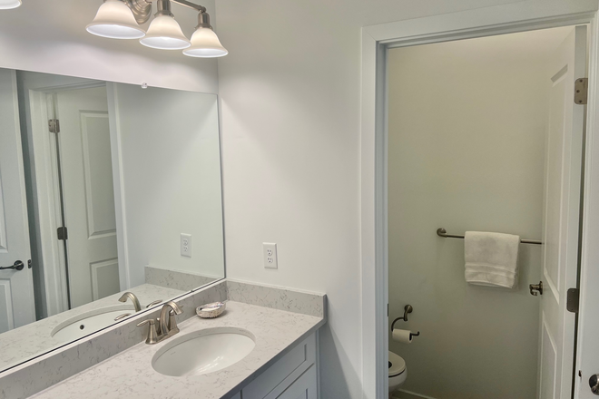 Private bathroom. Shared with occasional guests. - Furnished bedroom for December 2025 only-Birdie Way-Lawrenceville Townhome