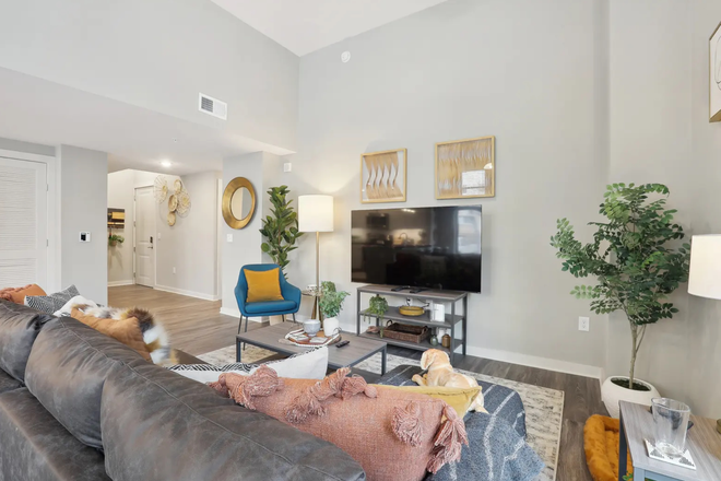 Living Room - The Standard College Park Apartments