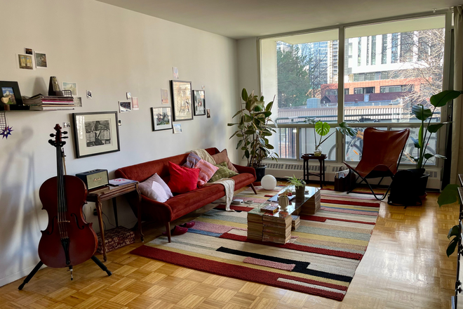 Living Room - 1 Furnished Bedroom in Sunny 2 Bedroom, all utilities included