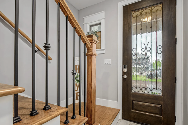 Interior Entrance - Spacious townhome, furnished, modern kitchen, close to bus stop.