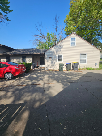 Driveway view of front entry - Duplex Duplex