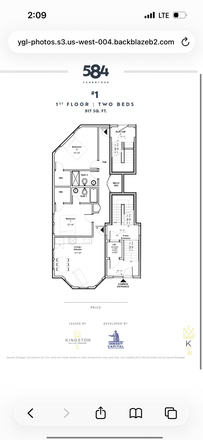 floor plan - 2bed 2bath