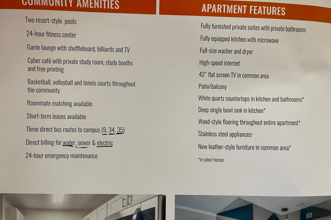 List of Amenities and Features - Lexington Crossing