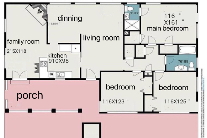 overall - Blueberry Trl; 3b2b house; Room rental