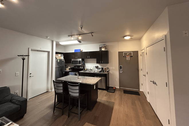 Living Room/Kitchen - Chauncey Square Apartments