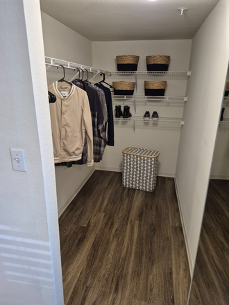 Typical closet - The Village at Science Drive Apartments