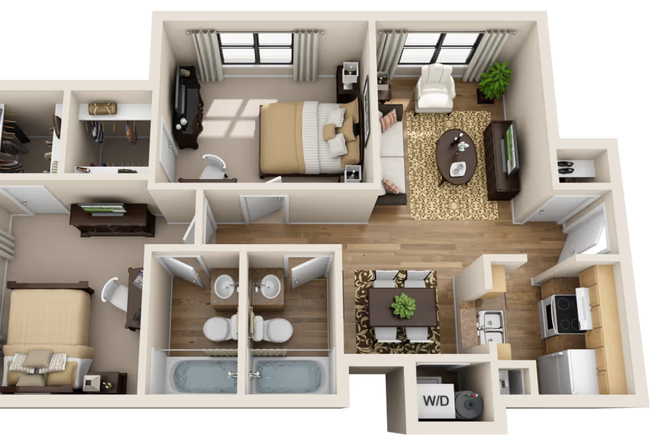 Floorplan - University Square Apartments