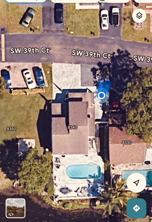 Aerial view - Oasis room rental in Davie home!