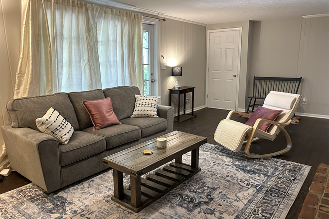 Living Room - EVERYTHING INCLUDED Furnished Terrace Level/Walkout Basement Apartment