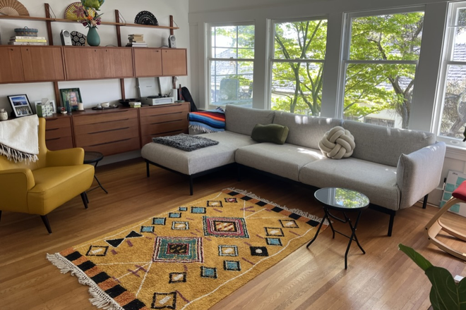 Living Room - Beautiful north Berkeley 2bd/1ba furnished apartment, with outdoor patio space