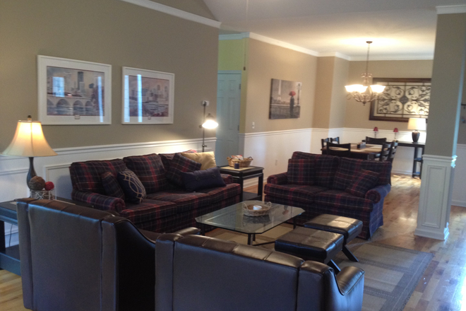 Living room and Dining room - room available in 4000 sq. ft. house - 1 1/2 miles from campus