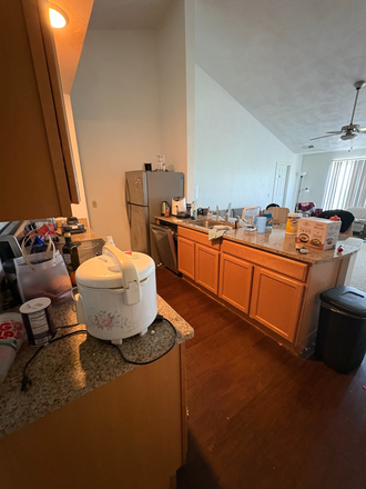 Kitchen - 1-Bed/1Bath Apartment Rental - Collegiate Suites, Available Now! 1/4 rooms, sophomore and juniors