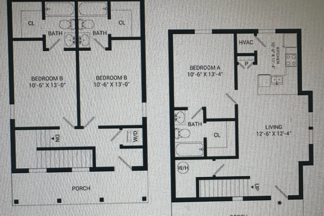 Downstairs bedroom and full bathroom with easy access to the kitchen and living room. - Highpointe Boone