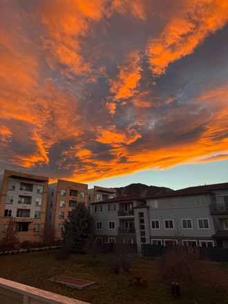 Top of the Flatirons viewable from the balcony - Montclair Court Condominiums