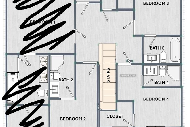 Upstairs - Private Room House