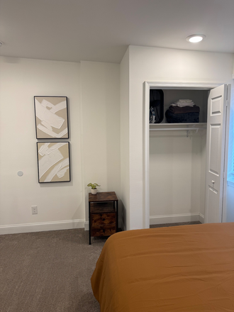 Bedroom closet - Furnished En-Suite Rooms Near Major Baltimore Universities & Hospitals Townhome