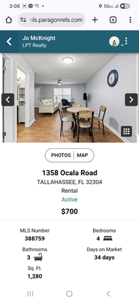 Dining and living room - 4bdrm 3 bath Towmhome