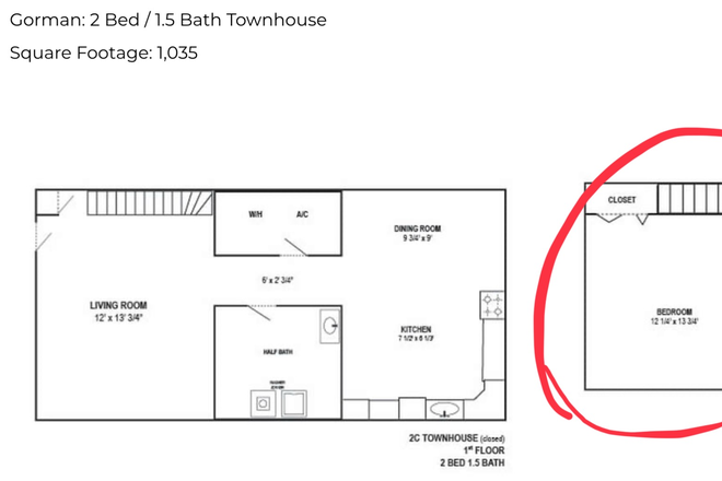 Circled room available - Trinity Properties
