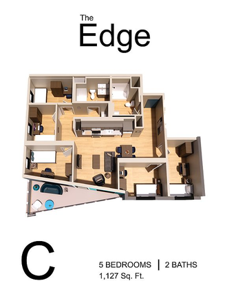 Floorplan - The Edge Apartments