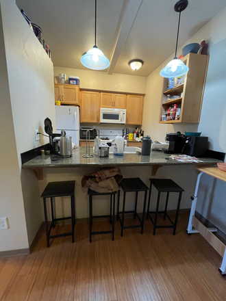 kitchen (with previous tenants stuff) - Ponderosa Townhome