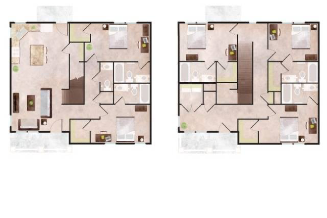 Apartment Layout - The Grand Sublet: Lease from January-July 2026 Apartments