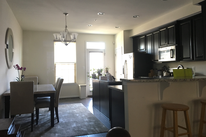 Kitchen - Large private room and bathroom in new town house, private courtyard, 2 blocks from JHU East campu