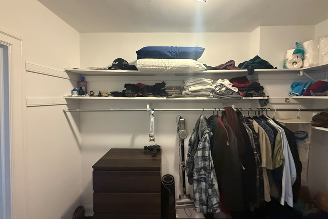 Large closet room - 2026 Summer Furnished Studio Sublet 1940 Sherman