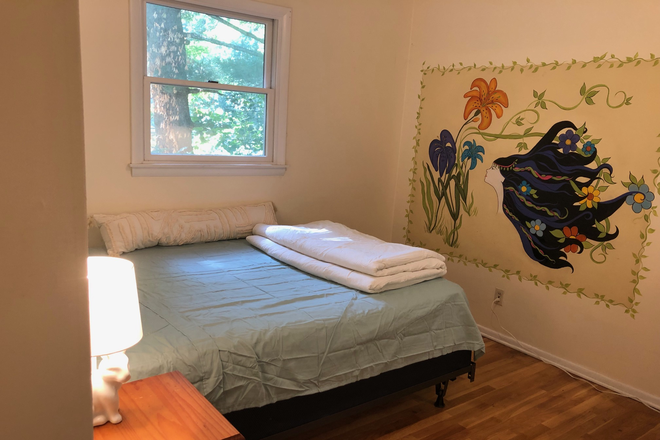 Bedroom facing west (2 windows) built in cupboards, plus closet $1250 - Three furnished rooms in shared home for PU affiliate only-Hickory Ct-Princeton