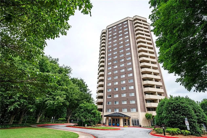 building - 1BR condo at Somerset Heights hirise across from Emory Clairmont campus