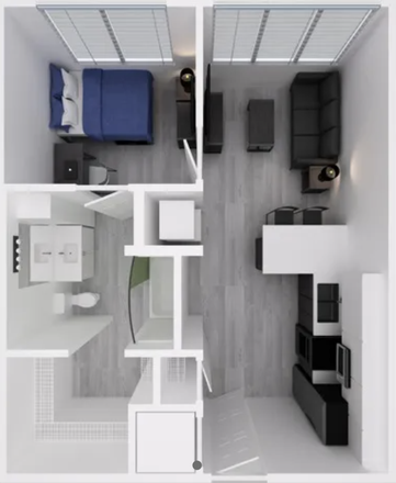 1x1 Unit View - Park Place at Tampa Apartments