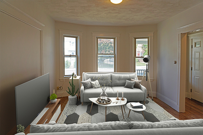 . - Two bedroom apartment with hardwood floors and updated bathroom