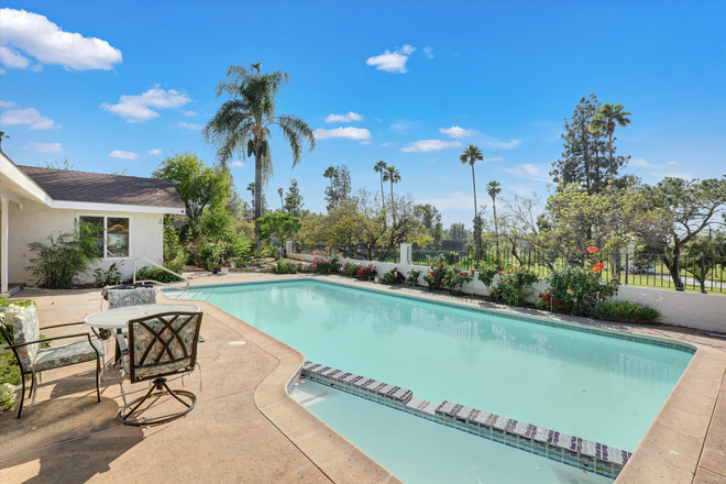 Pool and Backyard view - Amazing Villa-Styled Home in Canyon Crest