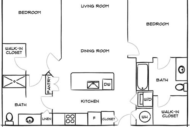 Floorplan - Looking for 1 Roommate 21 Fitzsimmons