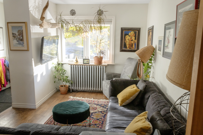 Living Room - Fully Furnished, Bright Home Near Parks, Schools & Transit with a Spacious Backyard