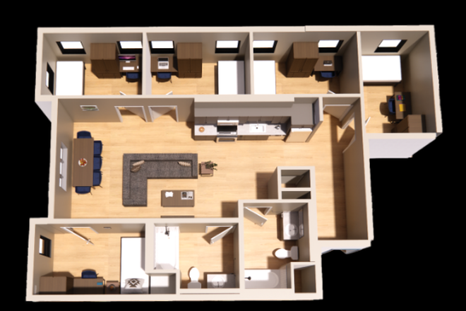 Layout, Unit advertised is the one that is second from the left on the top. - The Edge