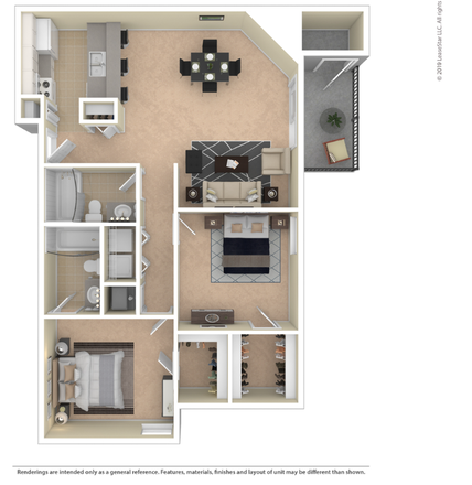 The floorplan of the apartment - Salem Courthouse