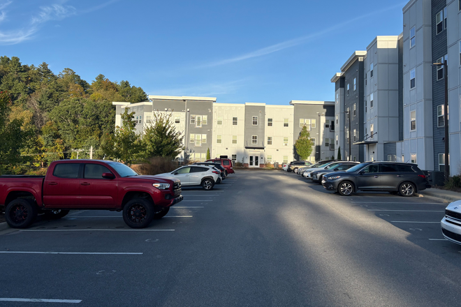 Straight ahead is the unit. - Peak of Boone Apartments