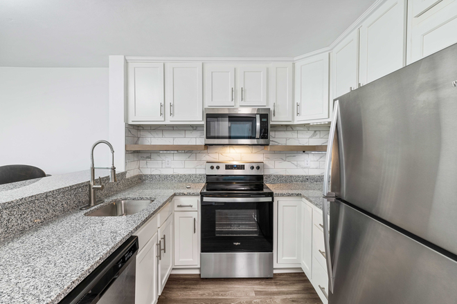 Kitchen - 4 BD/2 BA 1st floor- Hunter's Ridge Condo's w Bus Stop Fully Renovated furnished w TV in each room