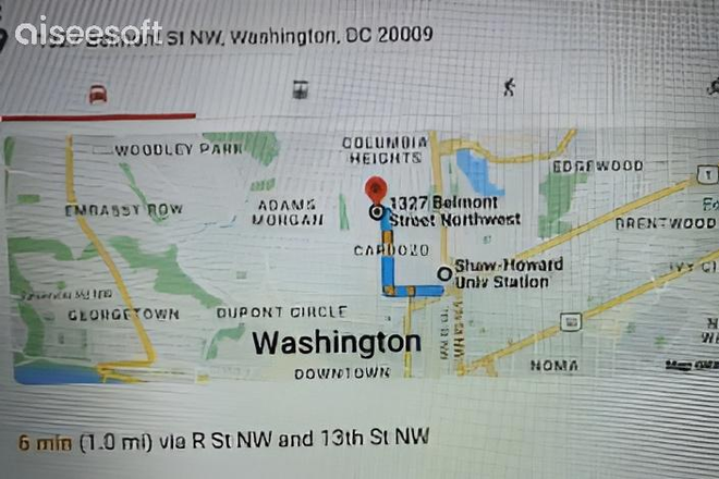 Distance to one of the metros - Close to two metros/Howard University: 0.6 miles/GWU: 1.5 miles/GT Law: 2.0 miles/Johns Hopkins SAIS House