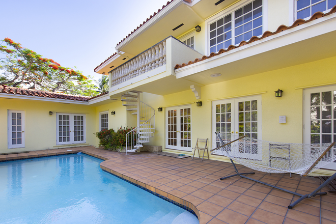 Pool patio area - Classic Coral Gables home with a pool