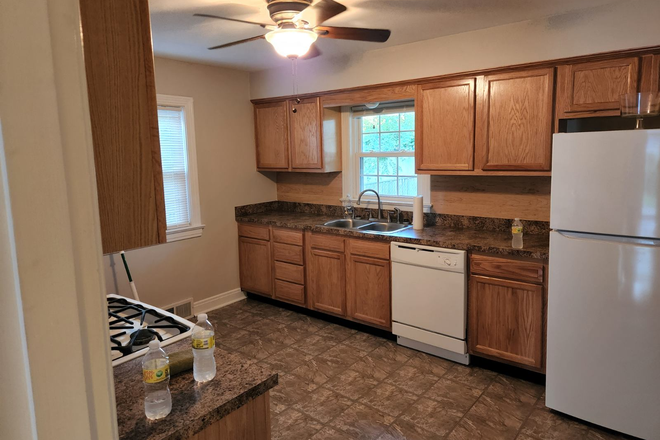 Kitchen - Close to U of L.  3BR/1BA. New windows & security doors.  Washer/dryer in bsmt. No smoking or pet House