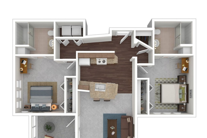 Floorplan - Sublease, Z Islander Apartments (Female only)