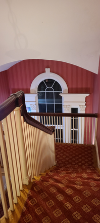 Center Hall from 3rd floor landing - On Brown Campus House