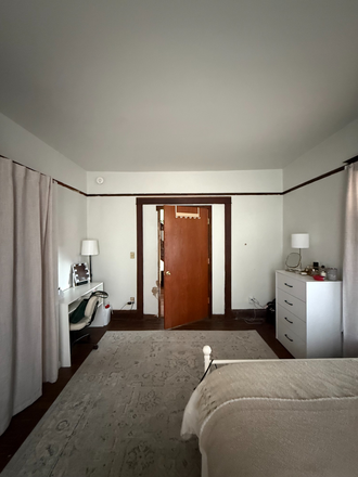 Bedroom door area, desk on the right dresser on the left - One Bedroom Sublease on The Hill (10th St) Apartments