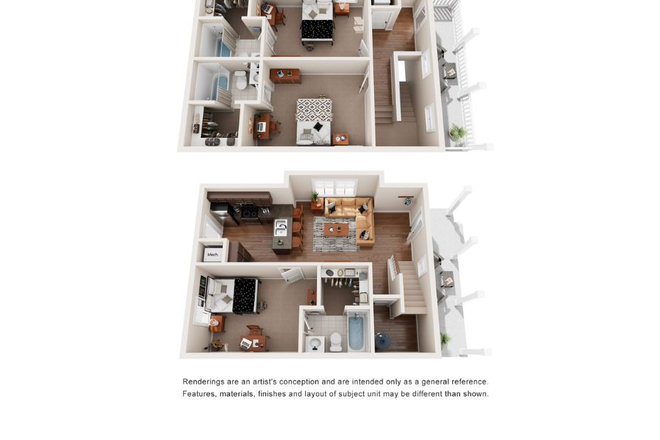 Floor plan - Cottages at College Station Apartments