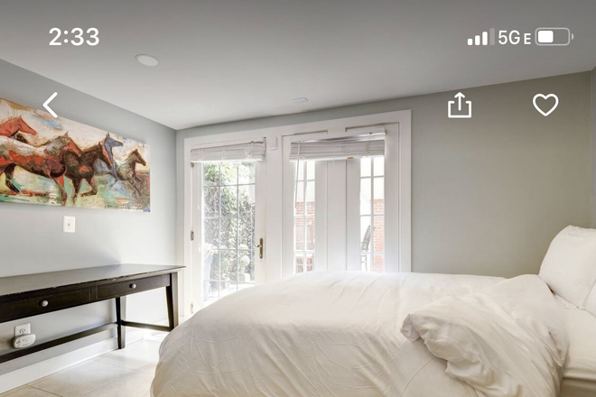 Bedroom 1 - Elegant 2BR Georgetown Garden Apartment with Private Entrance