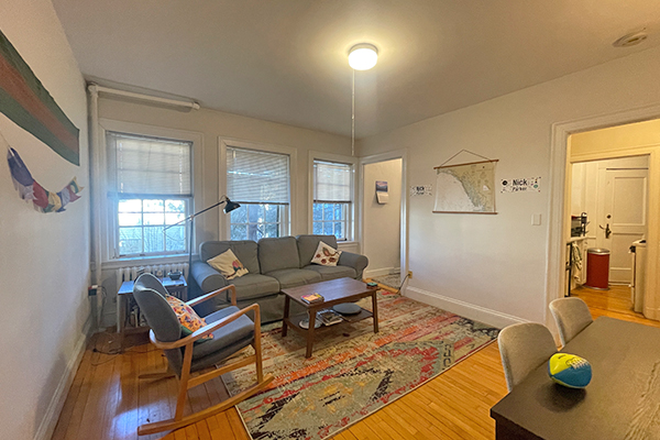 Living Room - Spacious Studio in Harvard Square – Available 6/1!